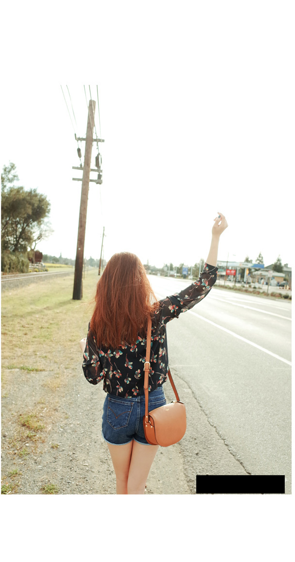 WT6074 Korea Fashion Top Black
